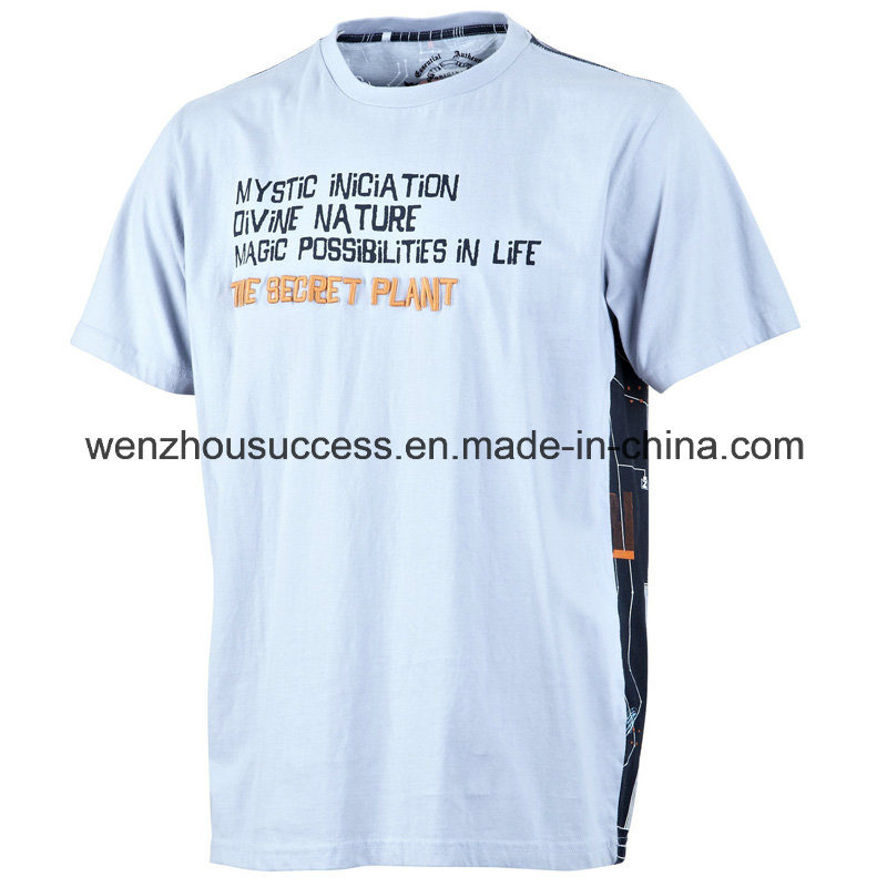 Simple Color Printed Unisex Cotton T-Shirt (SH14-5T005)