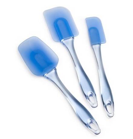LFGB Silicone Spatula Set with Clear PS Handle (KT-096)