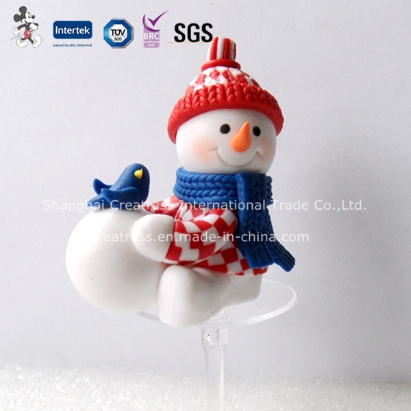 Snowman Polymer Clay Christmas Decoration