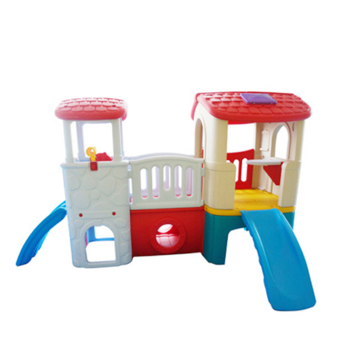 Plastic Composite Play Structure with Slide for Children