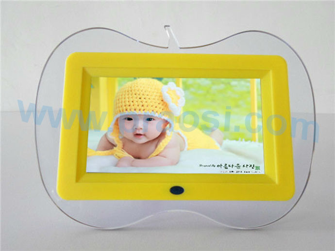 7 Inch LCD Video Digital Photo Frame with LED Light
