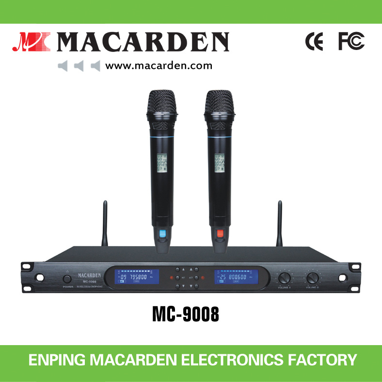 Long Working Distance Dual Channel Wireless Microphone (MC-9008)