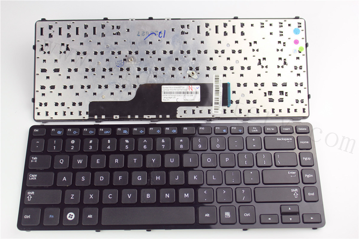 Wholesale Popular Us Black Layout Notebook Keyboard for Sumsang