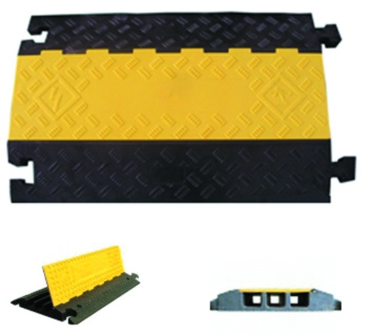 3-Channel Rubber Base and Plastic Lid Cable Protector