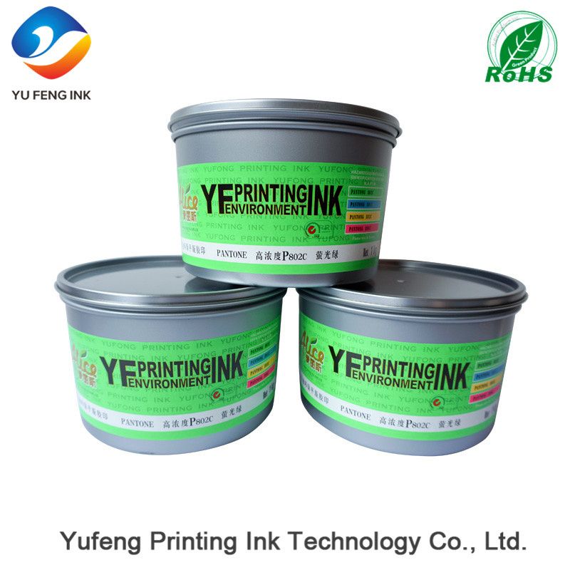 Fluorescence Ink, Offset Printing Ink (Soy ink) , Alice Brand Ink (High Concentration, P802C Green) From The China Ink Manufacturers/Factory