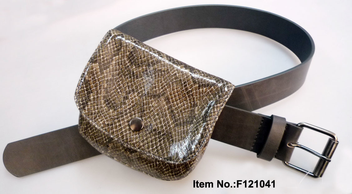 PU Belt with Small Bag