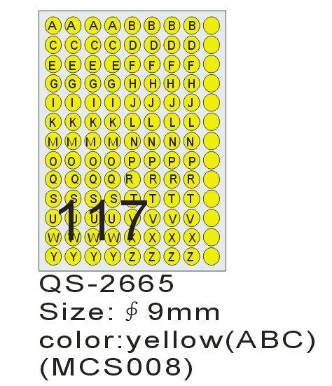 Self-Adhesive Label QS2665-117