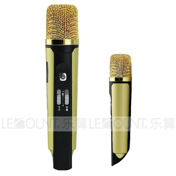 Portable and Economic Zinc Alloy Karaoke Microphone for iPhone/Android (KR21A)