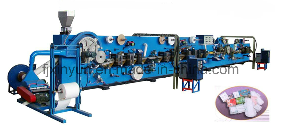 Sanitary Napkin Production Line Dimensional Shielding Type (XY-TO-80DS)