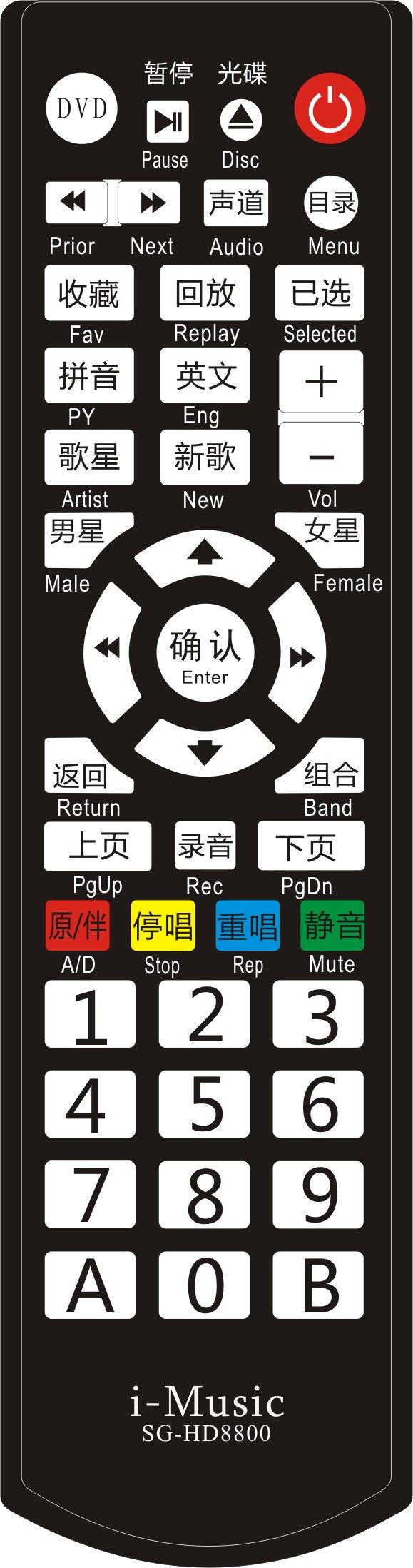 Remote Control/Remote Control for Karaoke/Remote Control for KTV