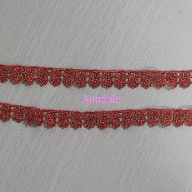 Orange Small Flower Chemical Lace for Dress