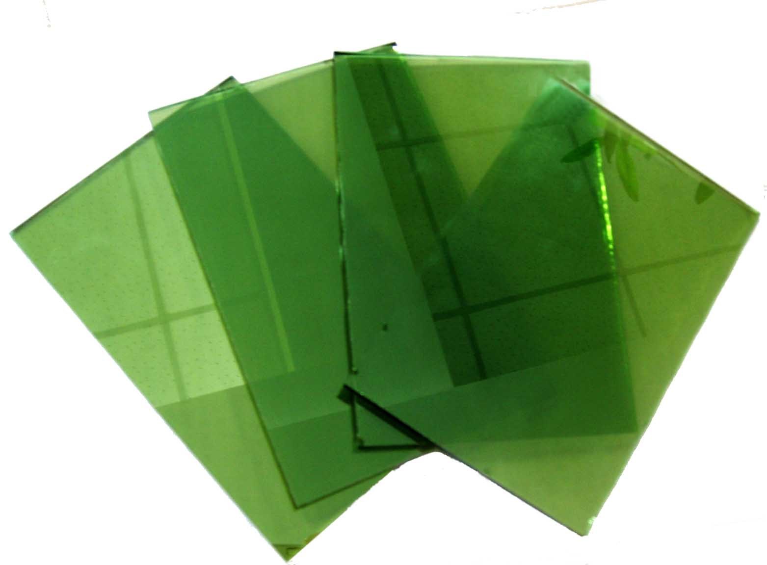 4mm Dark Green Reflective Glass