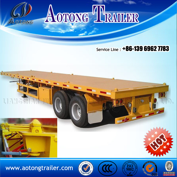3 Axles 40ft Container Semi Trailer / High Bed Traierailer