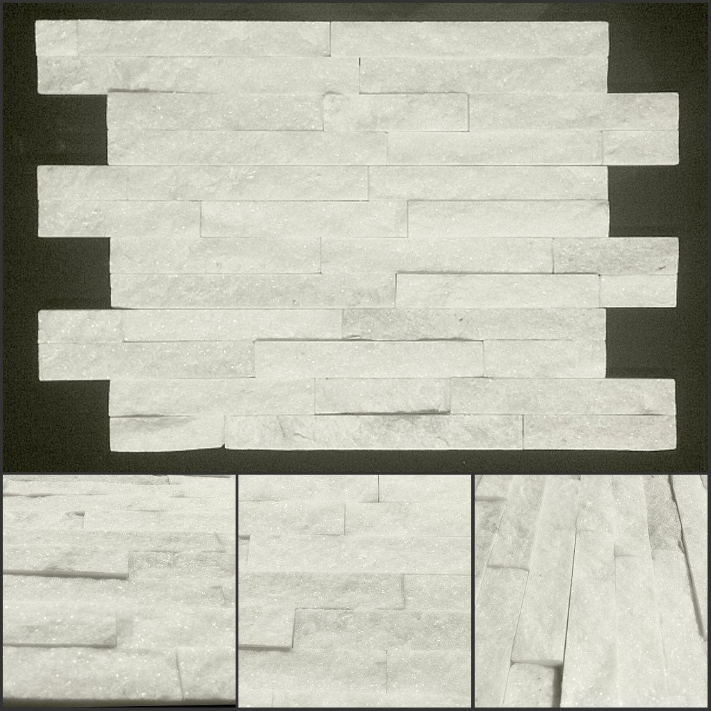 White Quartzite Culture Stone/Ledge Stone/Stone Veneer Fo Wall Decoration