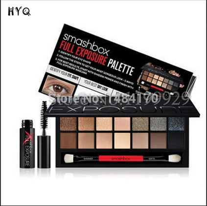 14 Color Box Palette Eyeshadow with Brand Mascara