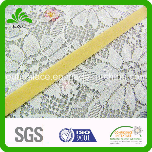 Mono-Color Woven Ornament Elastic for Fashion Accessory