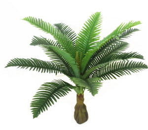 Yy-0874 Nice Looking 17 Green Leaves Classic Artificial Fern Plants