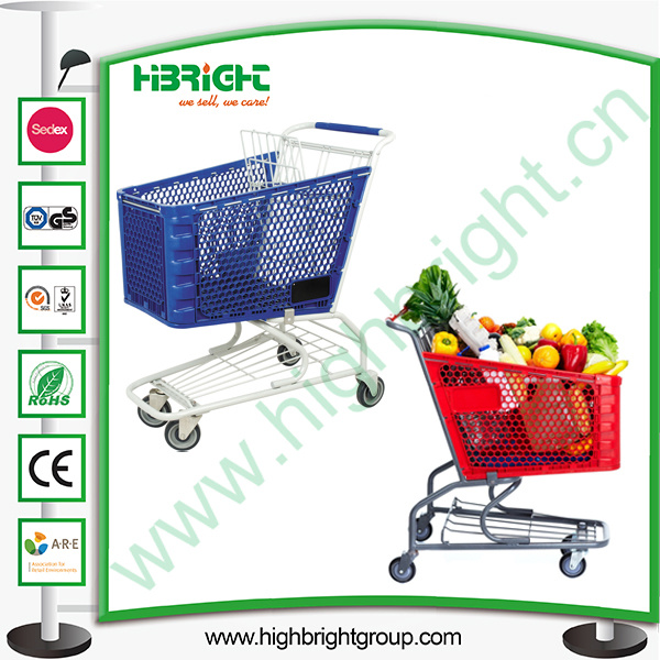 180 Litres Plastic Super Market Shopping Trolley Cart