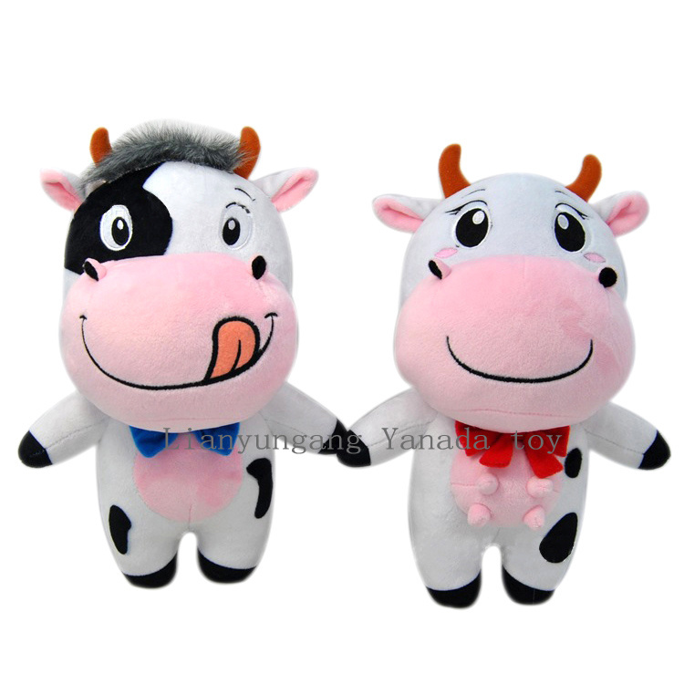 Popular New Cute Plush Stuffed Soft Cow Animal Toy