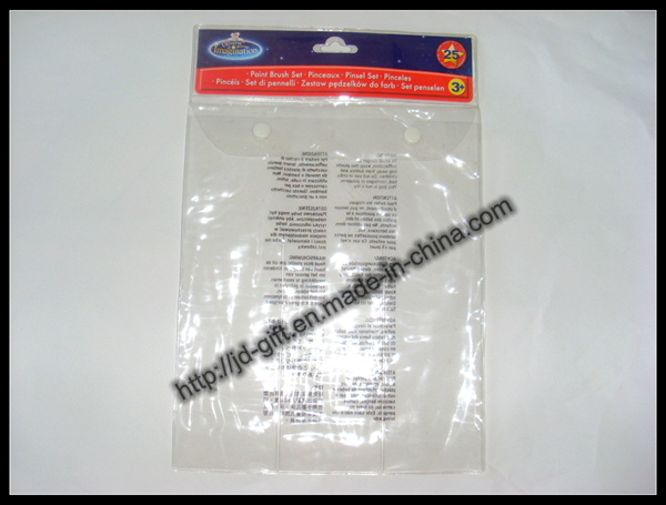 Supermarket Bag / PVC Bag / Plastic Packaging Bag / PVC Button Bag