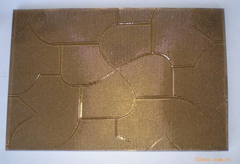 Brown Patterned Glass