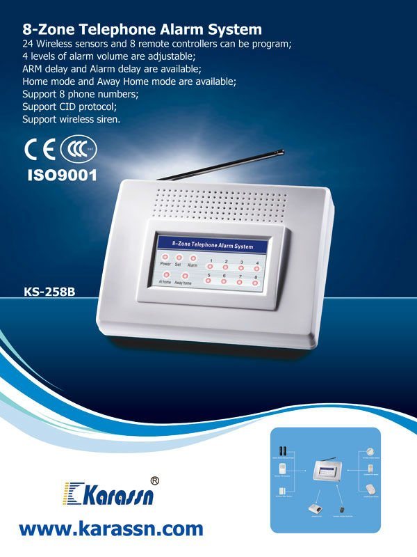 Home Security System PSTN Alarm Wireless
