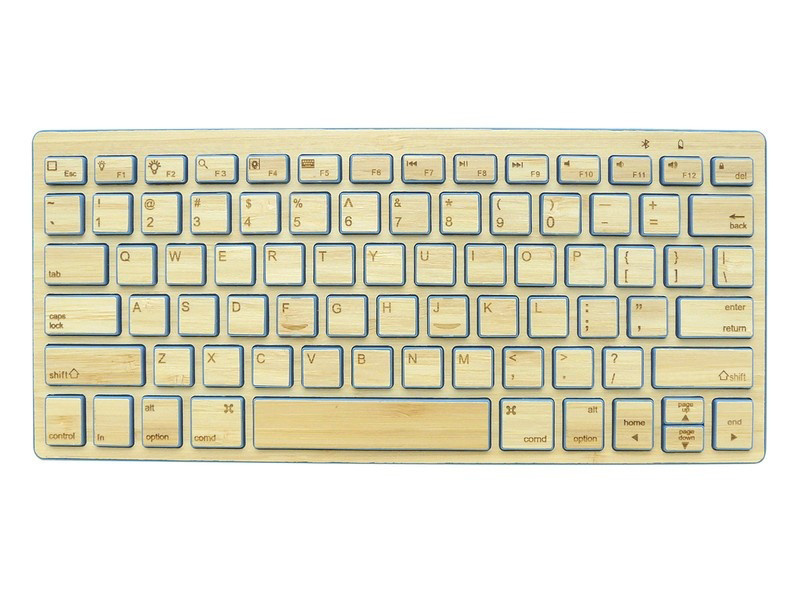 Handmade Bamboo Wooden PC Wireless Keyboard and Mouse