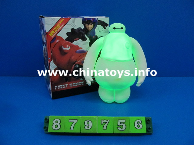 New Design Flashing Light Baymax Plastic Toys for Kids (879756)