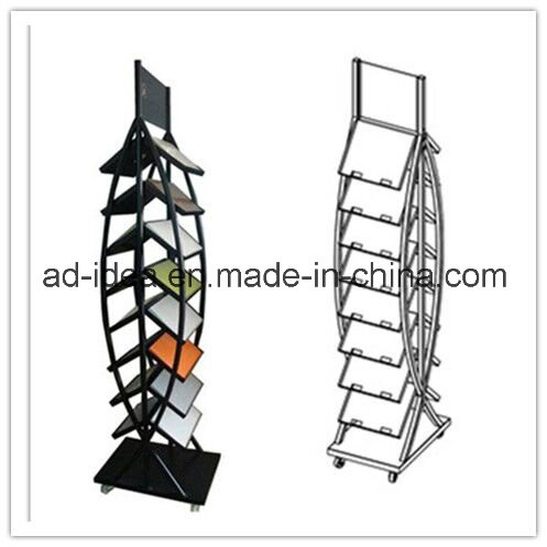 Modern Black Tile Display Stand/Quartz Custom Display Tower (MOR-311)