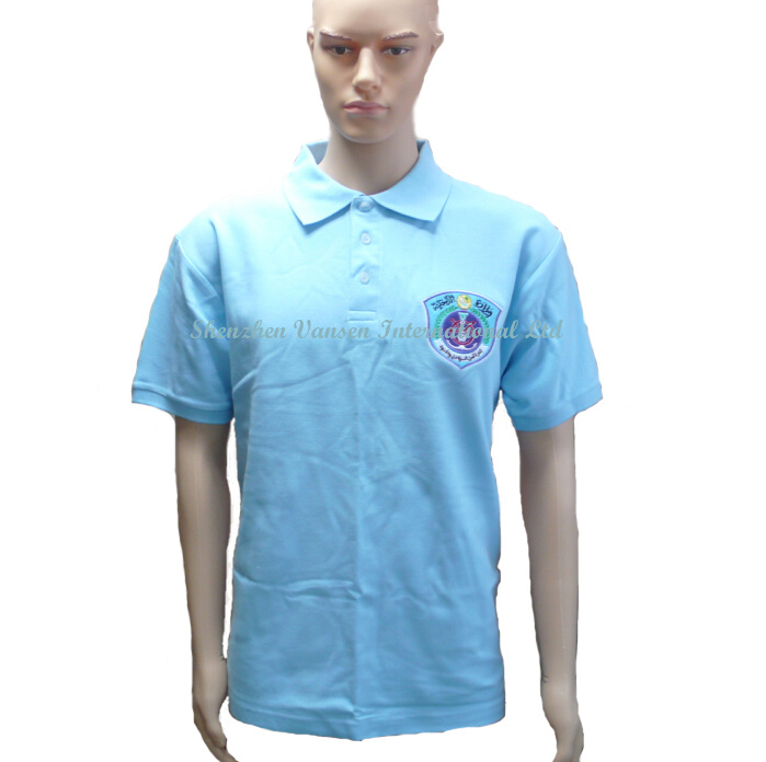 Men Golf Blue Polo Shirt for Bulk Order