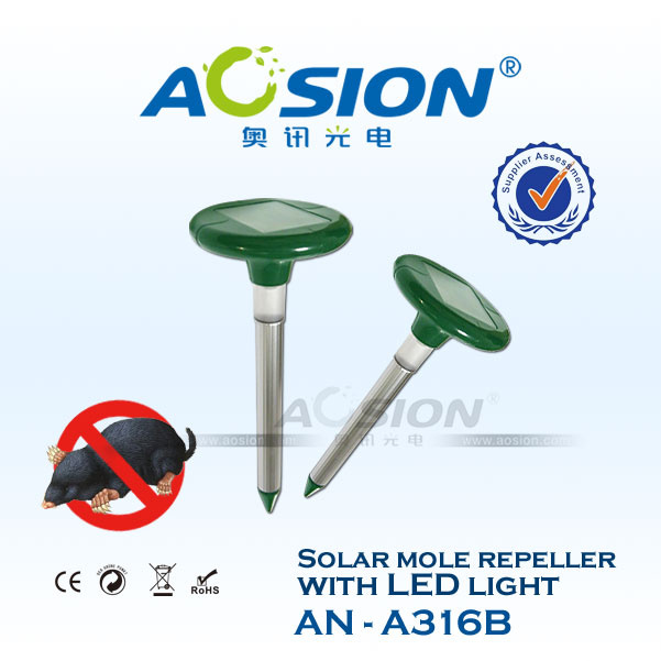 Polycrystalline Solar Powered Mole Gopher Rodent Repeller