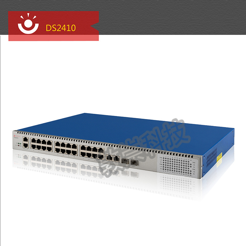 Modem Router 16-Port 10/100/1000base-T DS2410 ODM/OEM POE Switch with 2-Port