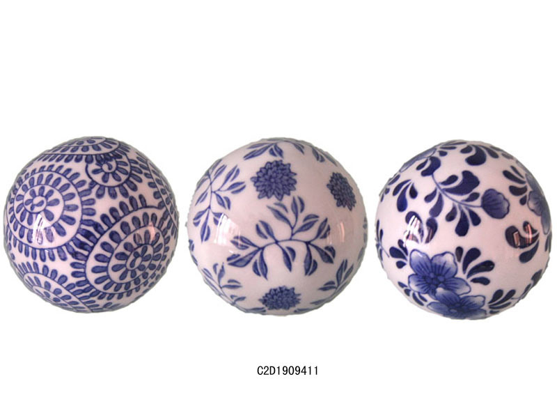 Porcelain Blue&White Decorative Ball (D1909411S)