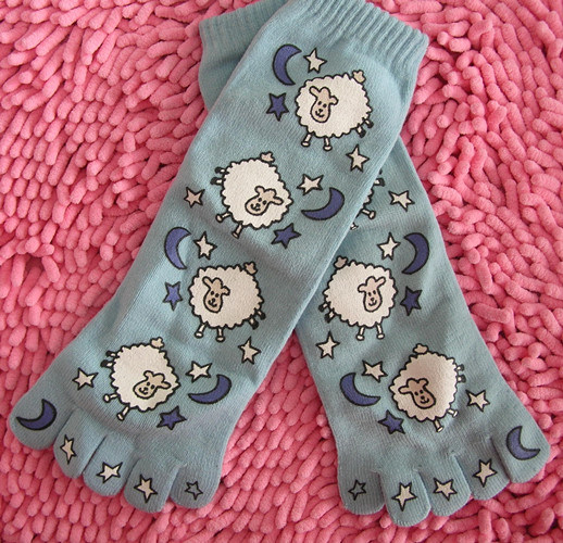 Lovely Printed Toe Socks