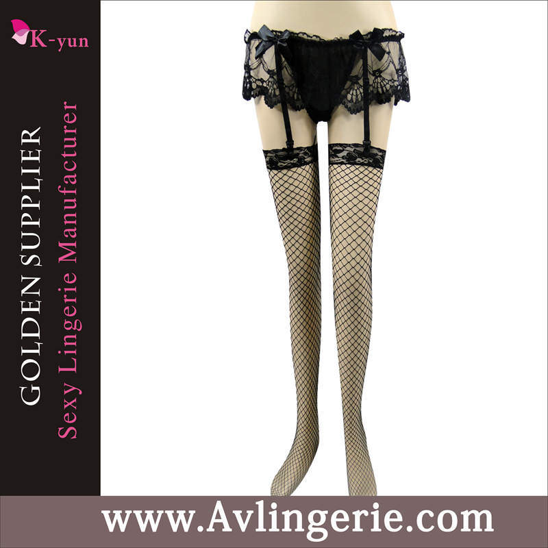 Women's Sexy Lace Garter Belt Panties & Sheer Stockings Lingerie (DY01-008b)