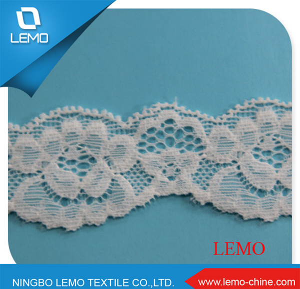 2015 French Elastic Tricot Lace Trim 2.5cm