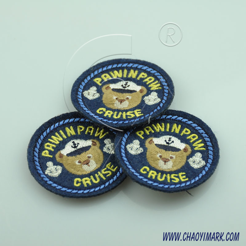 Customized Embroidery Patch Sticker for Garment and Cap