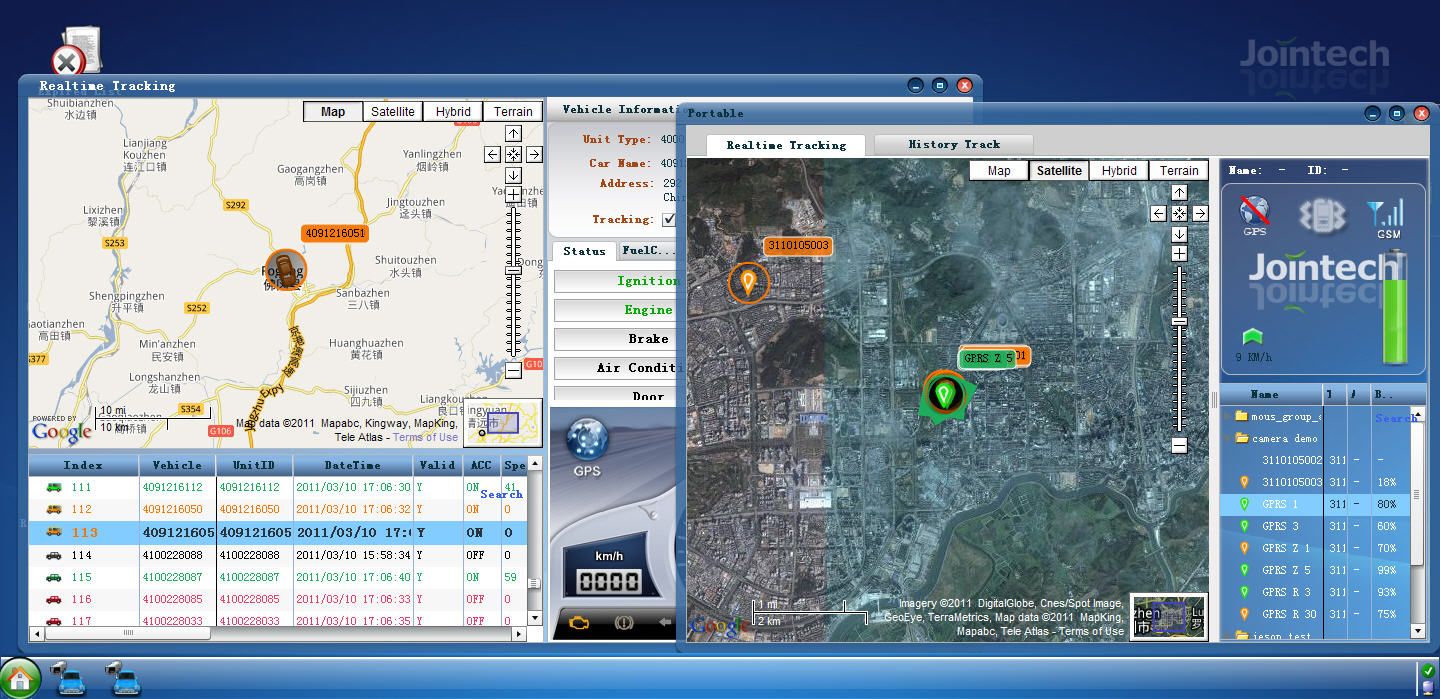 Web Based GPS Tracking Software  (JT1000B/S)
