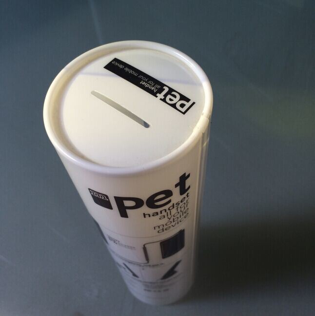 Plastic Clear Tube with Lid Can Print Logo