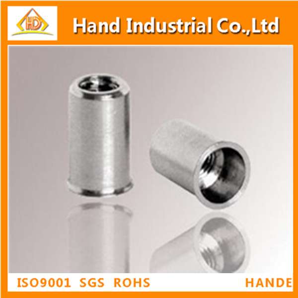 Customized Reduced Head Round Body Open End Rivet Nut