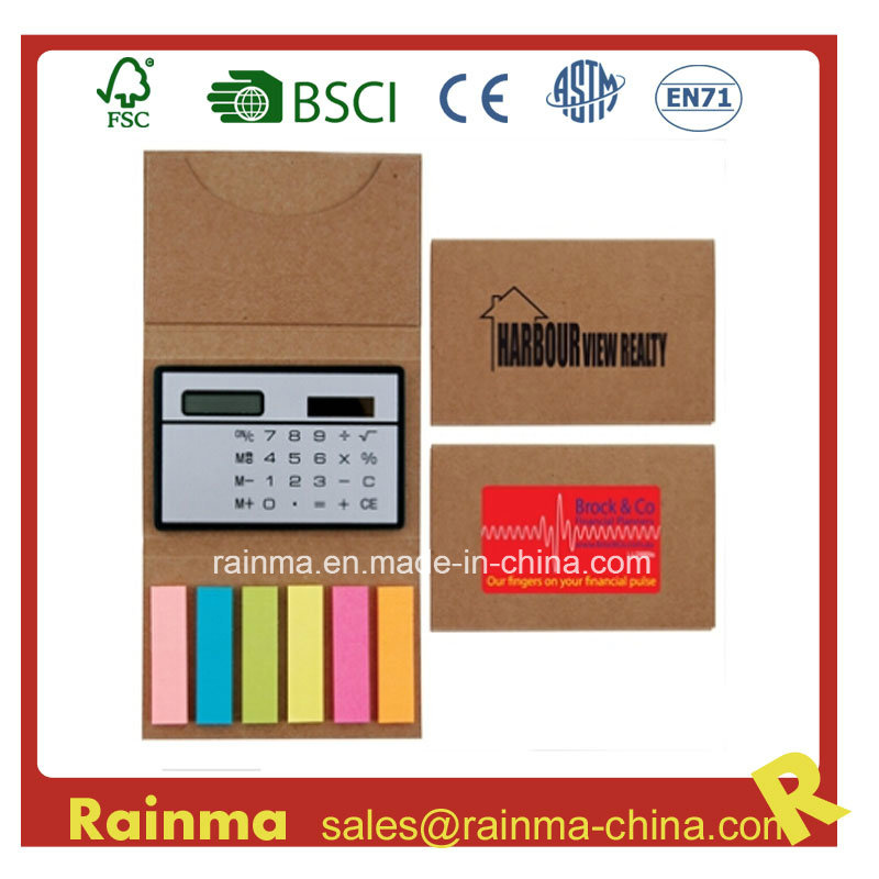 Sticky Memo Pad with Calculator