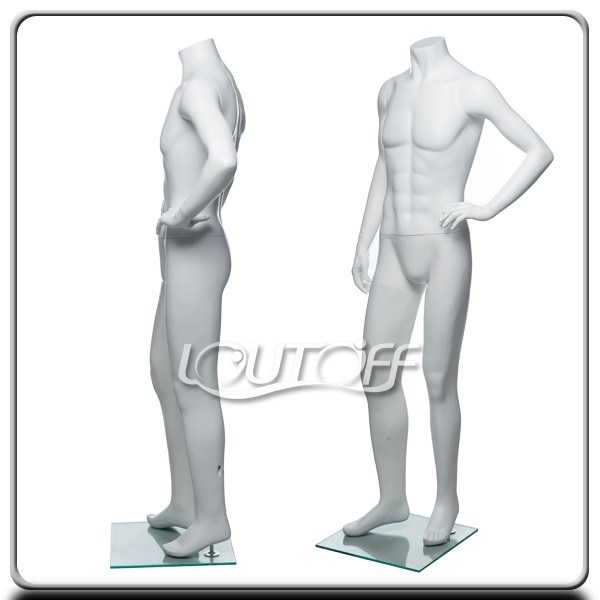 Factory Sale Full Body Headless Fiberglass Male Mannequin