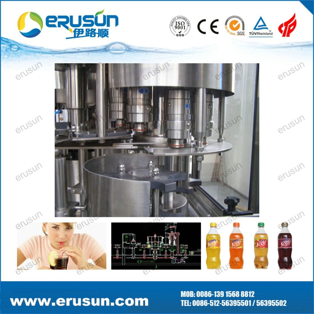 Soft Drinks Filling Capping Machinery