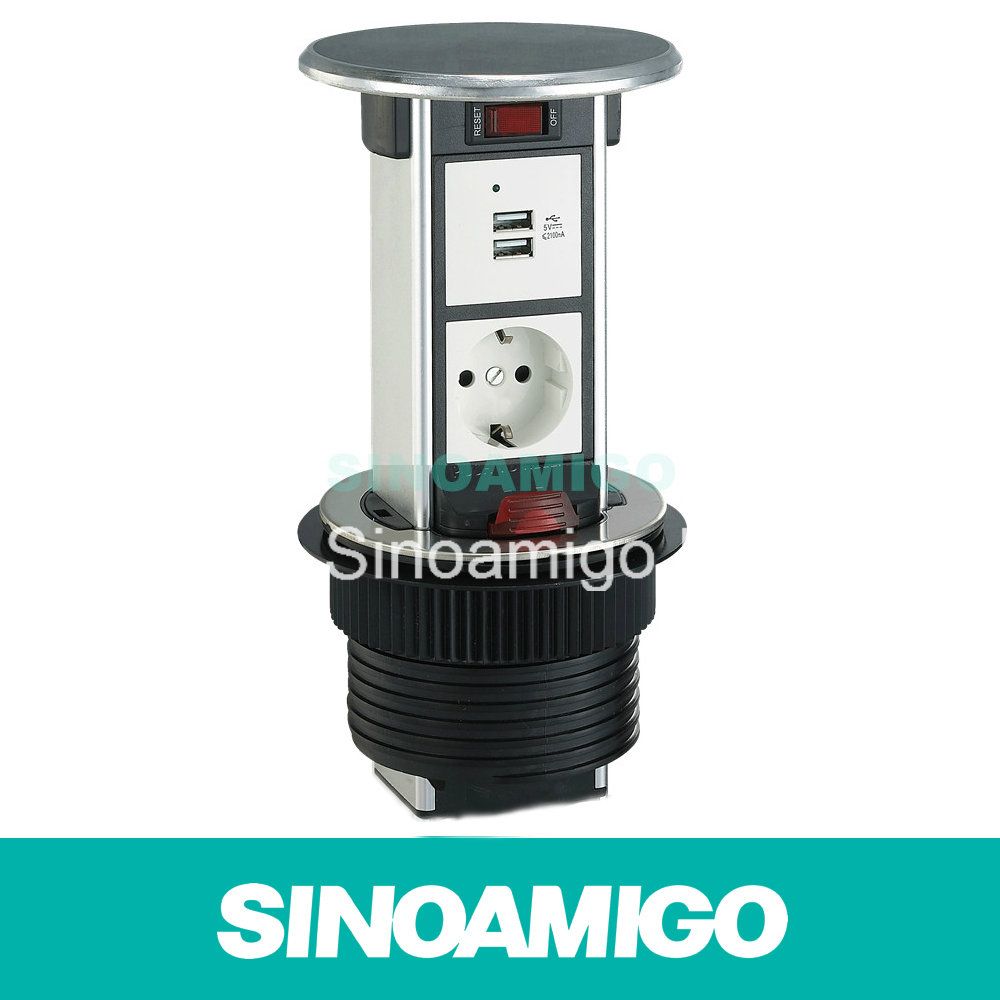 Pull up Colum Power Socket Kitchen Power Outlet