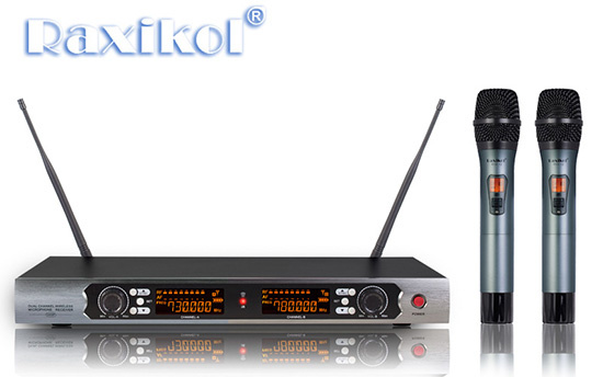 UHF Pll Dual Channel Wireless Microphone Systems