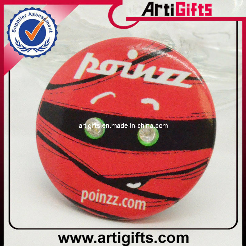 Promotional LED Button Badge with Customer Design Logo