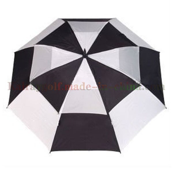High Quality Golf Black and White Umbrella Ub007