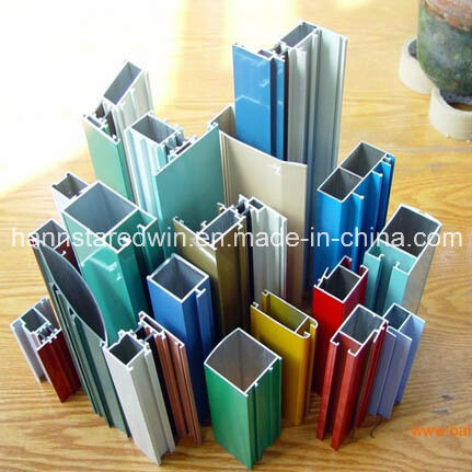 Aluminum Profile, Powder-Coated, for Windows and Doors, Made of 6063
