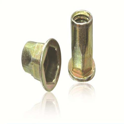 Flat Head Inside & Outside Hexagonal Body Rivet Nut