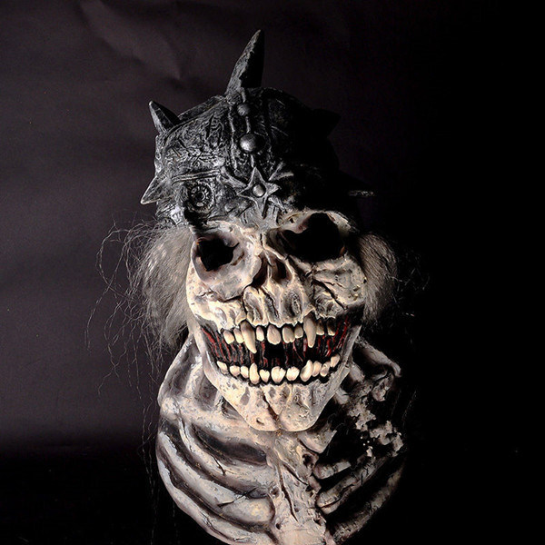 Skeleton Skull Latex Mask Afterlife Halloween Undead Spirit